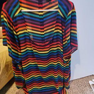 Torrid Pride Rainbow Top Size 4